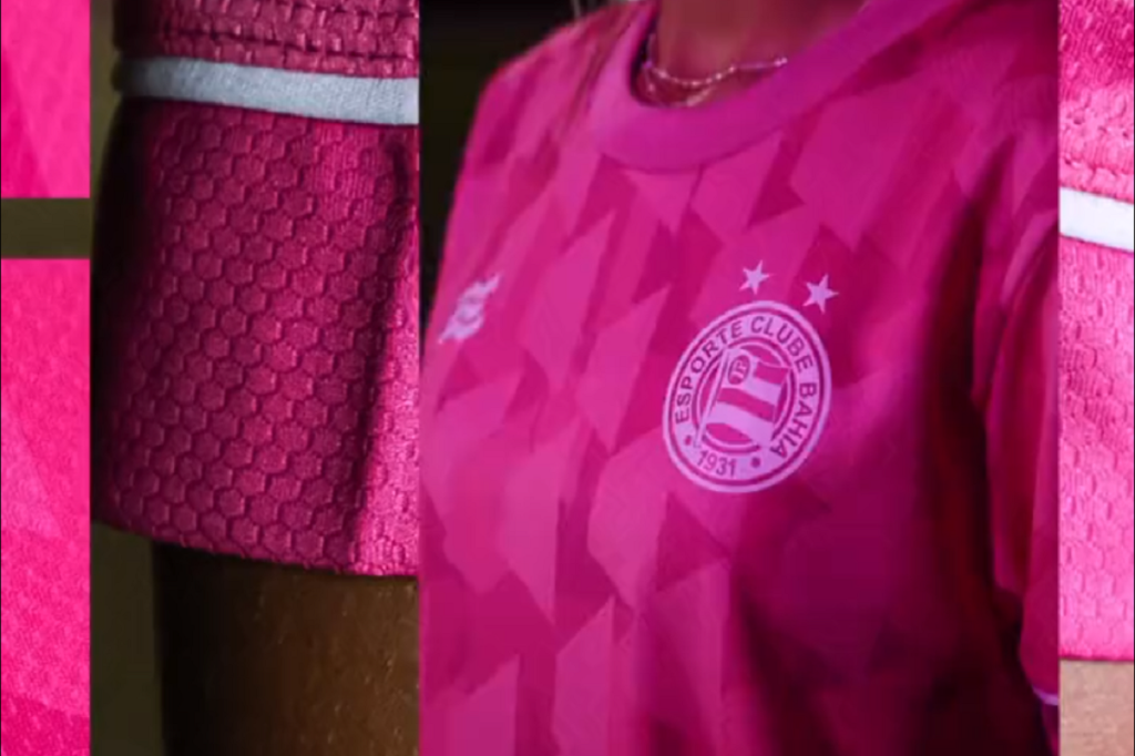 Bahia aproveita tetracampeonato da equipe feminina e lança nova camisa para o Outubro Rosa