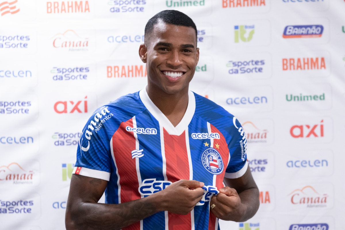 Jean Lucas fala pela primeira vez como novo jogador do Bahia: "muito feliz de estar aqui"